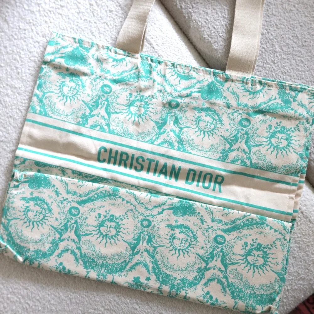 Christian Dior Dioriviera GWP Linen Tote Bag - Picture 1 of 5